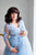 Baby Blue Maternity Gown - Maternity Dress - Lace Maternity Dress - Matchinglook