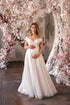 Bridgit maternity bridal tulle dress with glitter