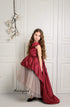 Burgundy Flower Girl Dress Tulle Dress