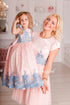 Moter daughter pink princess matching dresses