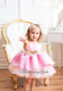 Pink birthday dress - baby girl tutu dress