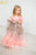 Pink tiered Birthday dress for girl - Matchinglook