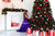 Purple Sequin Holiday Christmas Dress with train  for Girl Toddler - Matchinglook