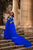 Royal Blue Maternity Dress, Photo Prop Dress, Maternity Gown for Photo Shoot - Matchinglook