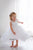 White flower girl tulle dress for girl - hi lo tulle party dress - Matchinglook