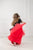 Red And Black Girl Dress, Flower Girl Dress, Tutu Tulle Dress, Pageant Dress, Special Occasion Dress, Baby Girl Lace Dress,Formal Girl Dress