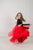 Red And Black Girl Dress, Flower Girl Dress, Tutu Tulle Dress, Pageant Dress, Special Occasion Dress, Baby Girl Lace Dress,Formal Girl Dress
