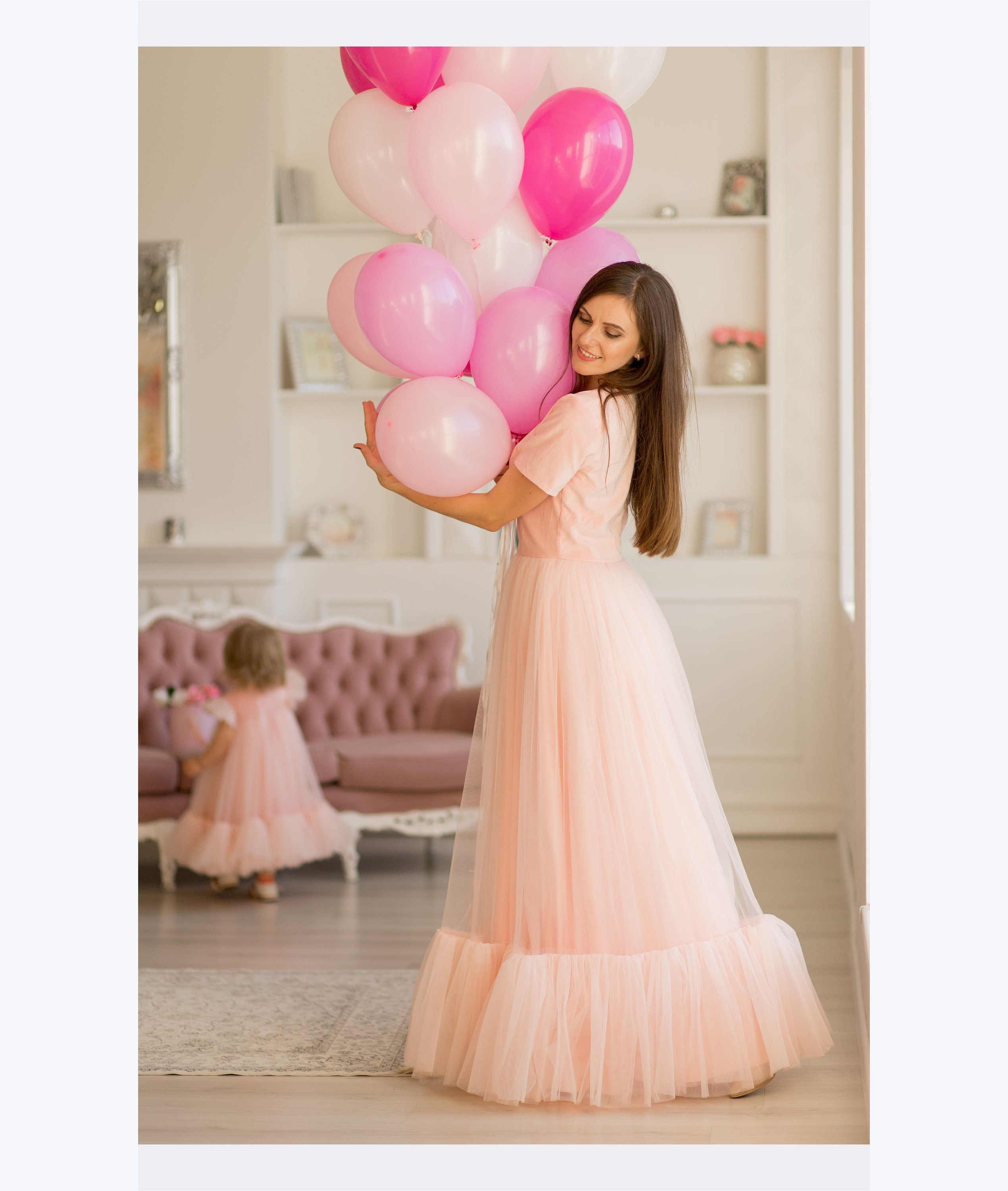 Shop Matching Mother Daughter Dress, Blush Pink Dress, Christening Dress, Cake Smash Dress, Formal Maxi Gown, Girl Tulle Dress, Tutu Dress - Shop Matching Mother Daughter Dress, Blush Pink Dress, Christening Dress, Cake Smash Dress, Formal Maxi Gown, Girl Tulle Dress, Tutu Dress -