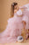 Blush Tulle Flower Girl Gown, Pageant Dresses For Girls, Ruffle High Low Tween Dress, Girl Prom Dress, Birthday Party Dress, Tiered Gown