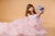 Blush Tulle Flower Girl Gown, Pageant Dresses For Girls, Ruffle High Low Tween Dress, Girl Prom Dress, Birthday Party Dress, Tiered Gown