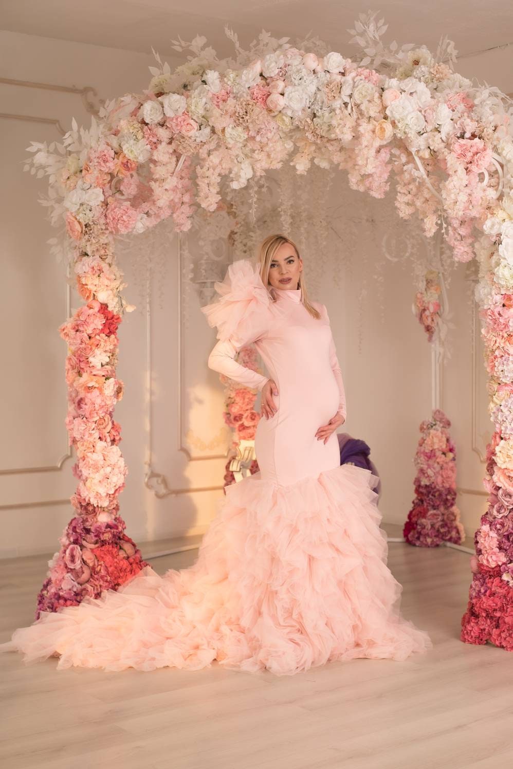 Shop Baby Shower Dress, Tulle Maternity Dress For Photo Shoot