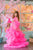 Maternity Robe For Photoshoot, Hot Pink Tiered Tulle Gown, Pregnancy Robe For Baby Shower, Gender Reveal Dress, Couture Robe, Boudoir Robe