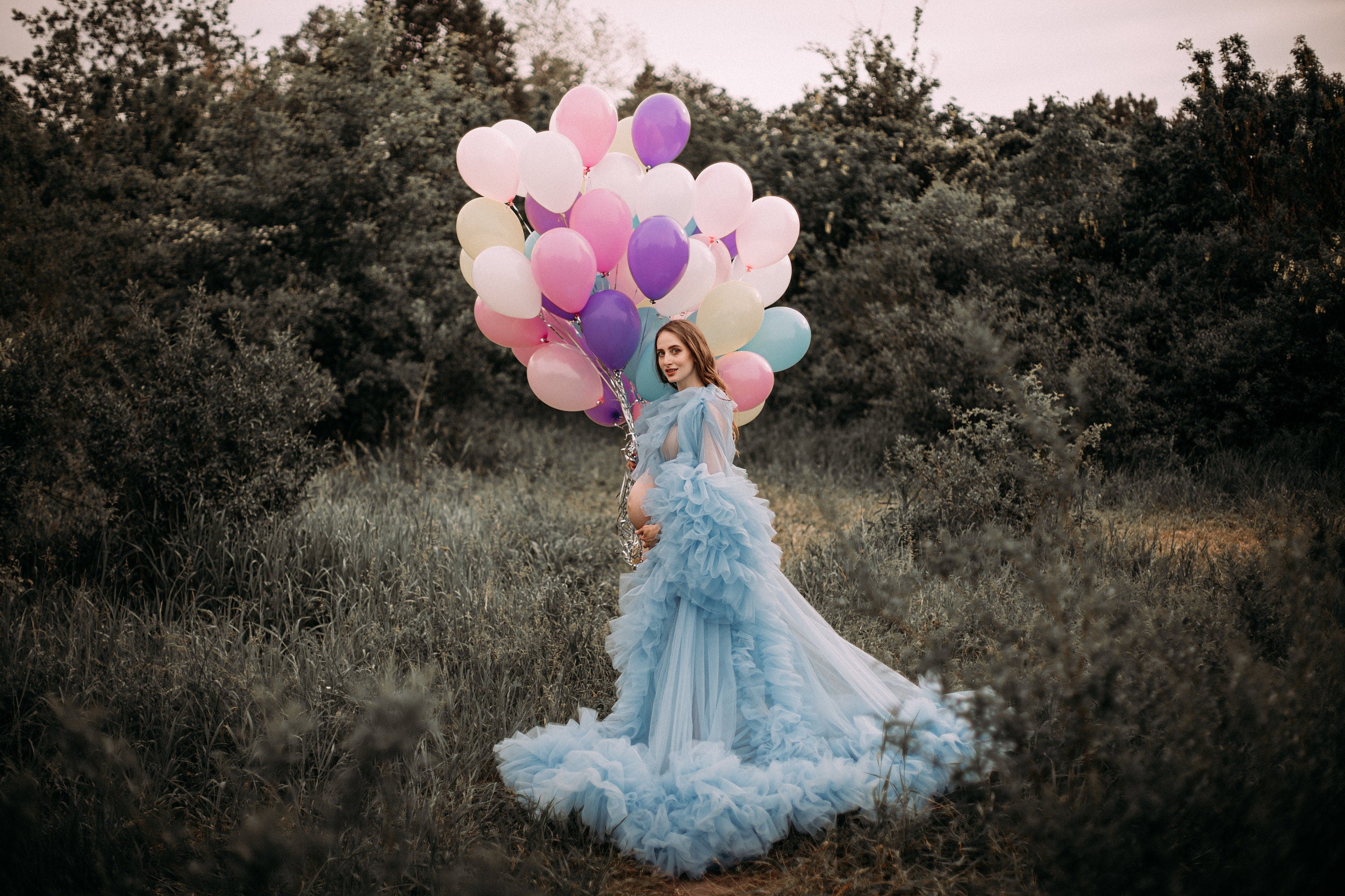 Shop Maternity Robe For Photoshoot, Blue Maternity Gown, Pregnancy Dress For Photo Shoot, Boudoir Robe, Gender Reveal Robe, Baby Shower Gown - Shop Maternity Robe For Photoshoot, Blue Maternity Gown, Pregnancy Dress For Photo Shoot, Boudoir Robe, Gender Reveal Robe, Baby Shower Gown -