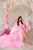 Pink Maternity Robe For Photoshoot, Ruffle Tulle Maternity Gown, Pregnancy Dress, Dramatic Sheer Robe, Boudoir Dressing Dress, Baby Shower