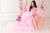 Pink Maternity Robe For Photoshoot, Ruffle Tulle Maternity Gown, Pregnancy Dress, Dramatic Sheer Robe, Boudoir Dressing Dress, Baby Shower
