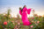 Hot Pink Tulle Robe, Maternity Photoshoot Dress, Boudoir Tulle Robe, Engagement Ruffle Robe, Summer Photoshoot Gown, Pregnancy Robe,Negligee