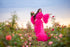 Hot Pink Tulle Robe, Maternity Photoshoot Dress, Boudoir Tulle Robe, Engagement Ruffle Robe, Summer Photoshoot Gown, Pregnancy Robe,Negligee