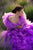 Lavender Frilled Maternity Robe, Photoshoot Robe, Ruffle Tulle Robe, Bridal Fluffy Robe, Pregnancy Photography, Purple Flying Dress,Negligee