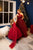 Mommy And Me Christmas Dresses, Holiday Photoshoot, Mother Daughter Matching Dress, Formal Occasion Dress, One Shoulder Tulle Gown, Burgundy