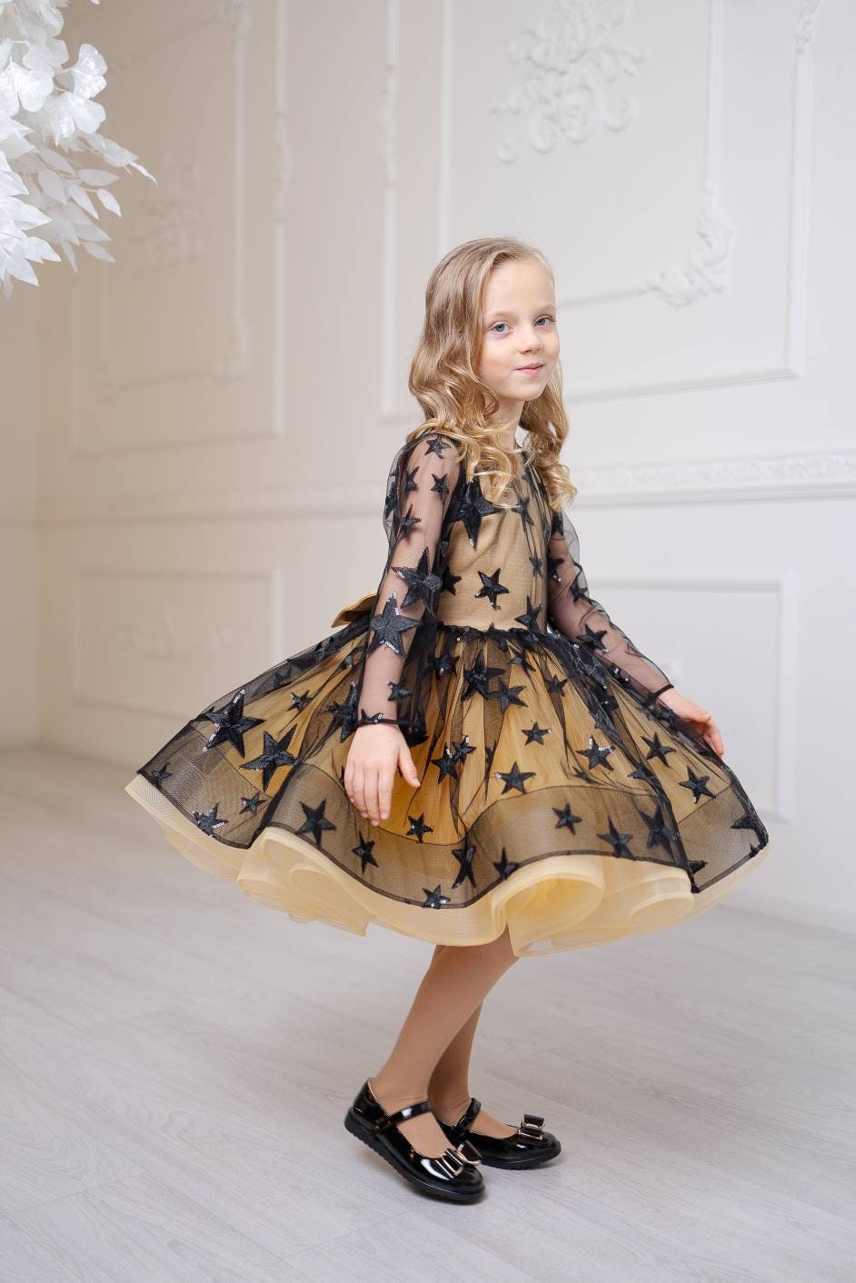 Shop Black Star Tulle Dress, Toddler Tutu Dress, Party Girls Dress, Sparkly Party Dress, Formal Toddler Dress, Birthday Dress, Photoshoot Outfit -