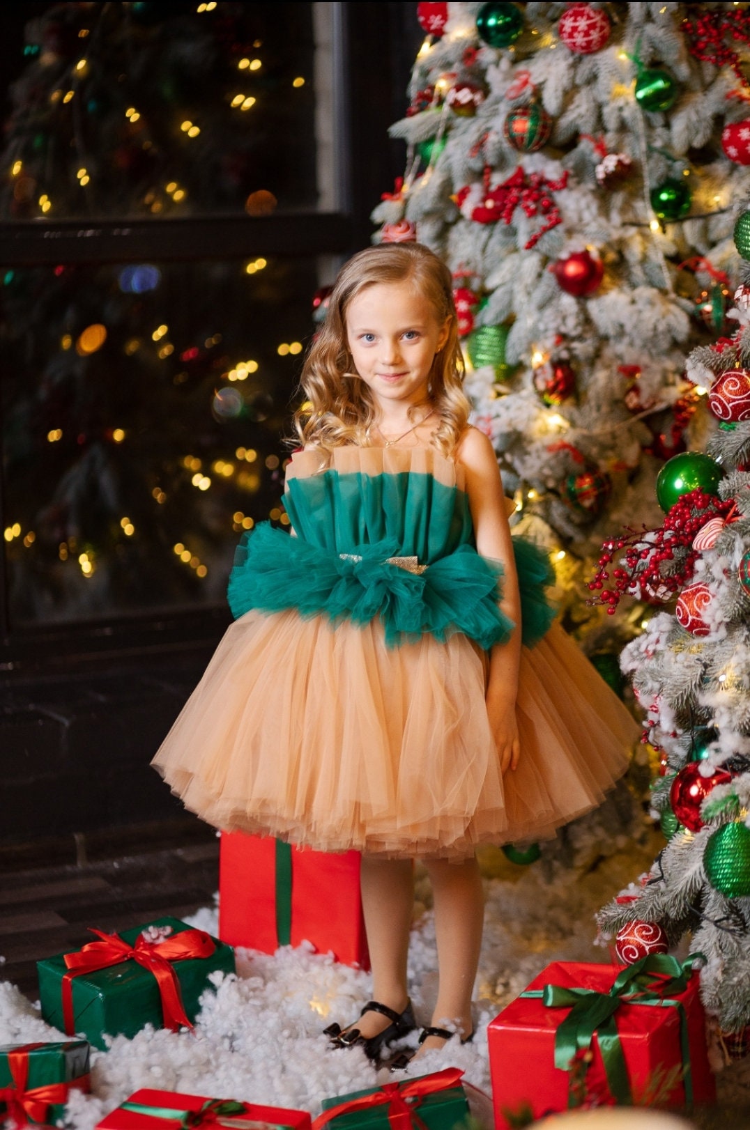 Shop Emerald Green Tutu Dress, Ruffle Tulle Dress, Little Girl Princess Dress, Photography Dress, Toddler Party Dress, Special Occasion Outfit -
