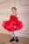 Ready To Ship ~ Red Polka Dot Girls Dress,  Princess-Themed Dress-Up Kits, Toddler Party Dress, Puffy Tutu Toddler Dress - Size 5 and 6