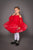 Ready To Ship ~ Red Polka Dot Girls Dress,  Princess-Themed Dress-Up Kits, Toddler Party Dress, Puffy Tutu Toddler Dress - Size 5 and 6
