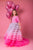 Tired Ombre Dress, Girl Pageant Dress, Photography Dress, Pink Tulle Gown, Flower Girl Dress, Wedding Dress, Toddler Ruffle Dress With Tail