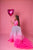 Tired Ombre Dress, Girl Pageant Dress, Photography Dress, Pink Tulle Gown, Flower Girl Dress, Wedding Dress, Toddler Ruffle Dress With Tail