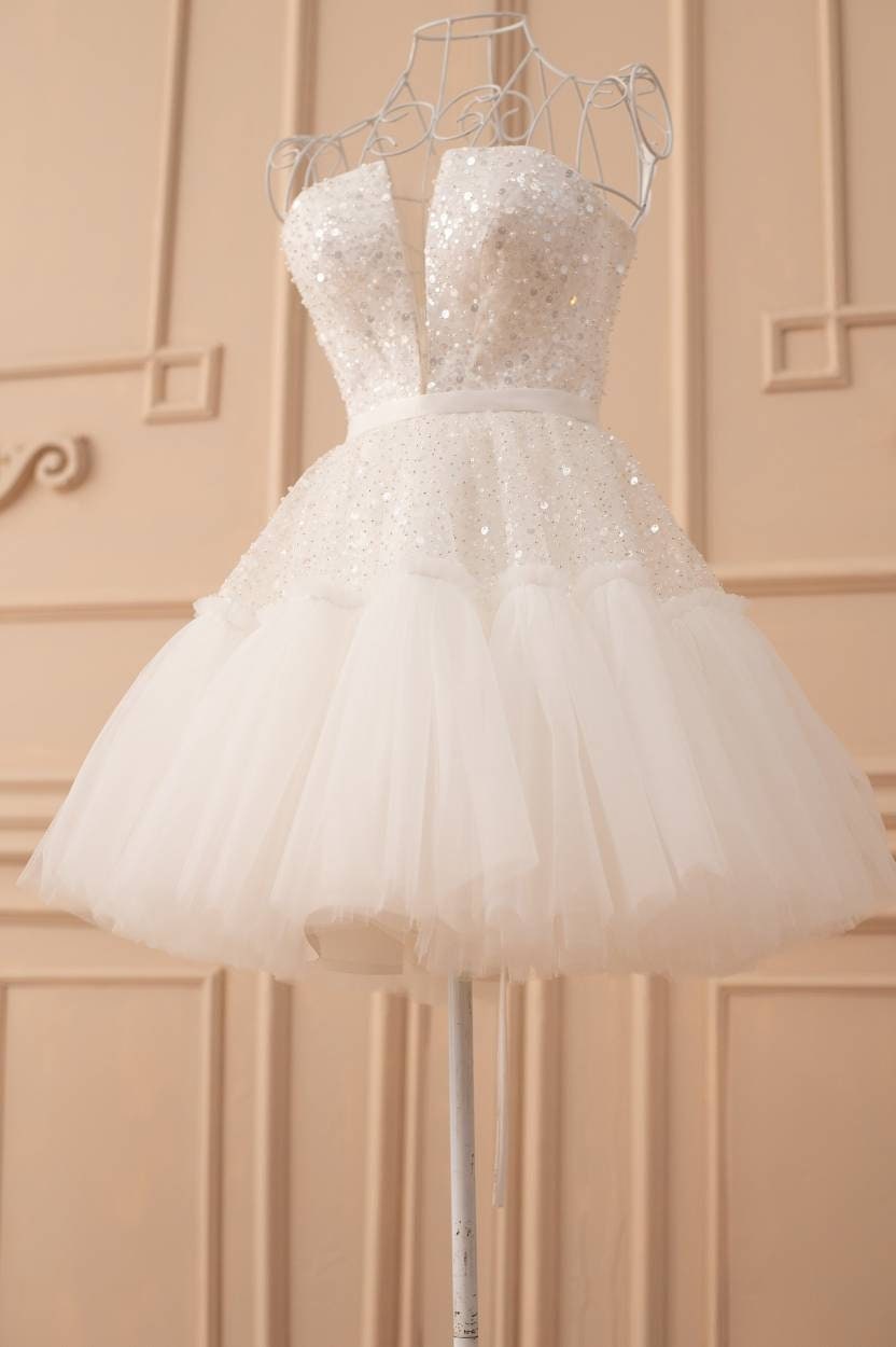 Shop Short Wedding Dress, Reception Dress For Bride, Mini Wedding