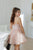 Blush Pink Sparkly Engagement Party Dress, Short Prom Dress, Sequin Cocktail Dress, Bridesmaid Dress, Graduation Dress, Bachelorette Dress