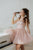 Blush Pink Sparkly Engagement Party Dress, Short Prom Dress, Sequin Cocktail Dress, Bridesmaid Dress, Graduation Dress, Bachelorette Dress