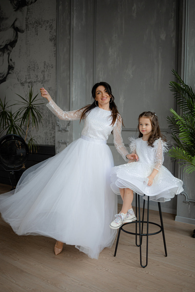 beige dress for baptism mother Adeline Christening Gown (Girl)