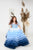 Ombre Blue Ball Gown For Girls, Flower Girl Dress, Junior Bridesmaid, Pageant Dress For Girls, Graduation Dress, Toddler Tutu Dress, Puffy