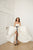 Simple Wedding Dress With Corset, Minimalist White Bridal Gown, Elopement Dress With High Slit, Maxi Beach Wedding Dress, Jacquard A Line