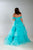 Teal Tulle Tiered Ball Gown, Long Fairy Dress, Black Tie Dress, Whimsical Gala Gown, Tiffany Photoshoot Dress, Fantasy Masquerade Ball Gown