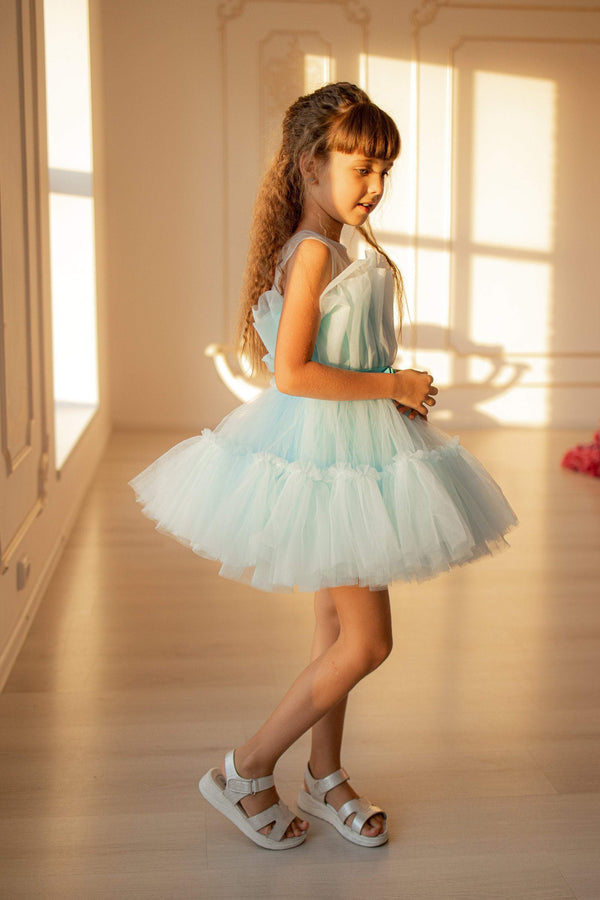 blue tutu dress for girl Wear Moi Girls Praline Tutu Dress main image 1