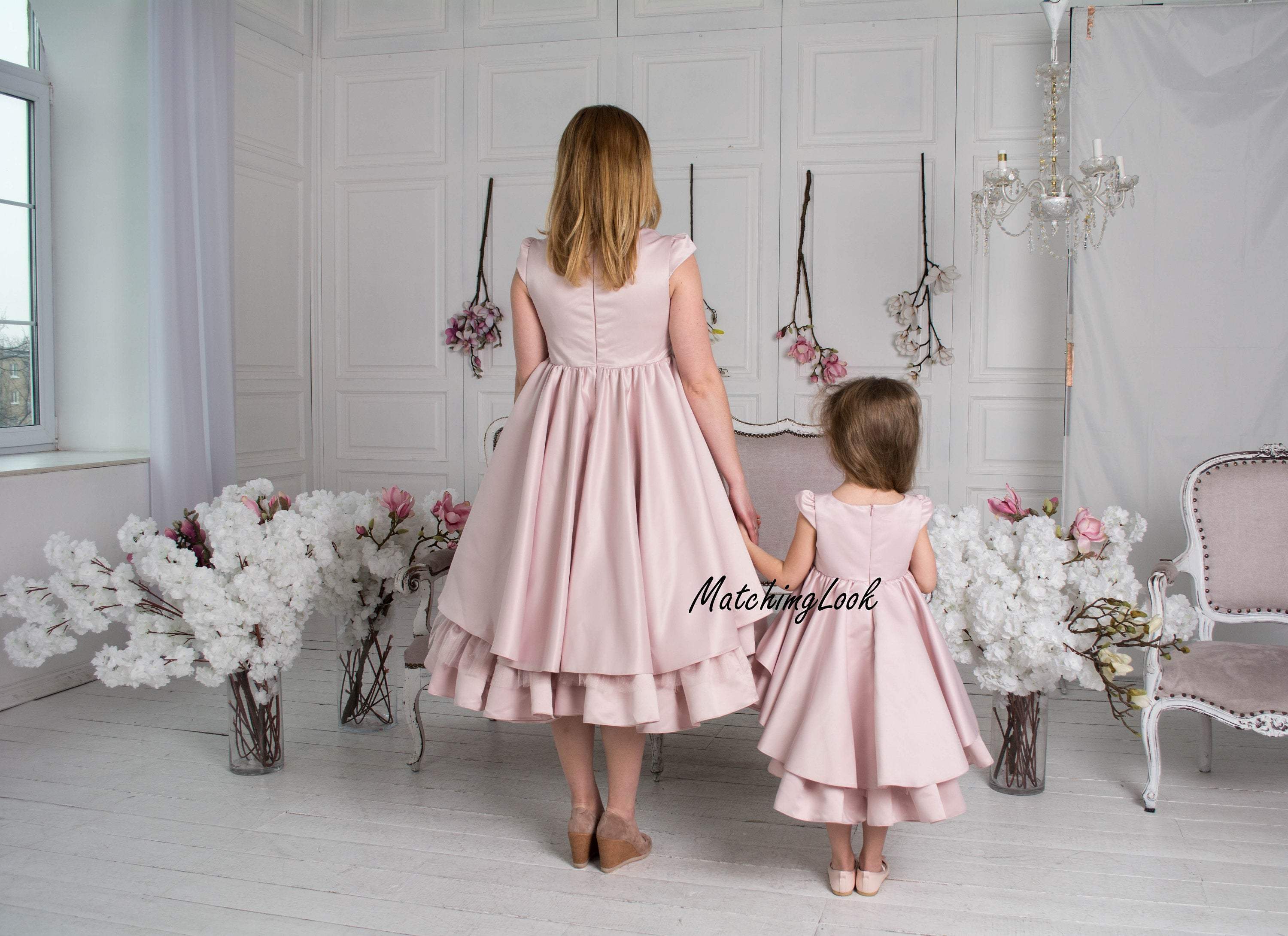 Girls Party Dress Ivory Pink 2 3 4 5 Years 