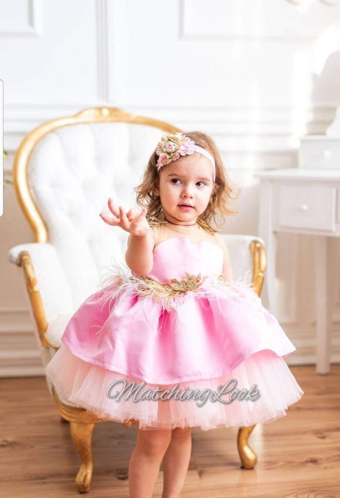 Shop Baby Pink Cake Smash Dress Customizable and Made-to-Order