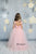 Blush Flower Girl Dress, Blush Tutu Dress, Heart Back Girl Dress, Cinderella Dress, Princess Dress, 1st Birthday Dress, Toddler Gown Dress