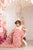 Blush Flower Girl Dress, Tiered High Low Dress, Girl Birthday Dress with Trail, Princess Tulle Dress, Formal Dress, Special Occasion