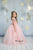 Blush tutu tulle dress- Tutu dress with open back heart - full skirt dress for girl birthday- blush pink princess dress - Matchinglook