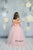 Blush tutu tulle dress- Tutu dress with open back heart - full skirt dress for girl birthday- blush pink princess dress - Matchinglook