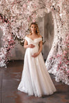 Bridgit maternity bridal tulle dress with glitter - Matchinglook