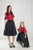 Burgundy and black tutu dresses Red and black matching dress dresses outfits Mother daughter Mommy and Me lace dresses Valentines day - Matchinglook