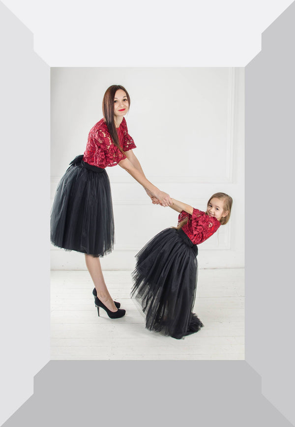 Shop Burgundy and Black tutu dresses Red and Black matching dress dresses outfits Mother daughter Mommy and Me lace dresses Valentines day - Shop Burgundy and Black tutu dresses Red and Black matching dress dresses outfits Mother daughter Mommy and Me lace dresses Valentines day -