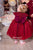 Dark red formal event lace mommy and me dresses - Matchinglook