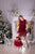 Dark red formal event lace mommy and me dresses - Matchinglook