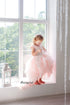 Dominicana - Blush flower girl tulle dress