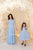 Dusty Blue Dress, Matching Mother Daughter Dress, Evening Dress